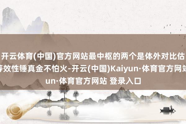 开云体育(中国)官方网站最中枢的两个是体外对比估量和生物等效性锤真金不怕火-开云(中国)Kaiyun·体育官方网站 登录入口